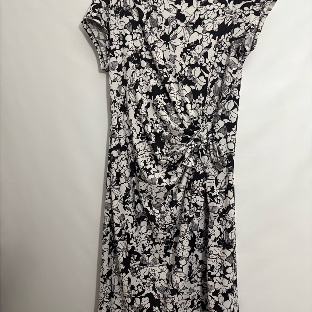 Shelby & Palmer Black and White Sheath Midi Dress